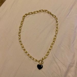 Chunky Heart Pendant Necklace